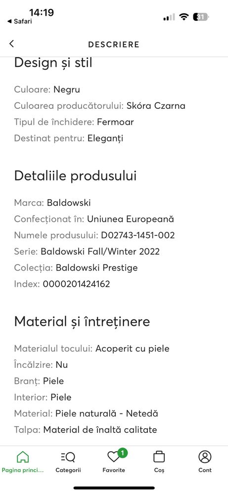 Cizme piele naturală BALDOWSKI( musette , anna cori, il passo )