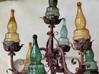 Lampă Fier Forjat *** vintage / antic / vechi / retro ***