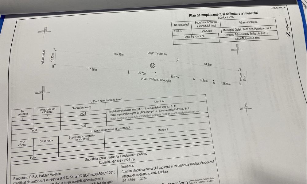Vand teren in zona Filesti