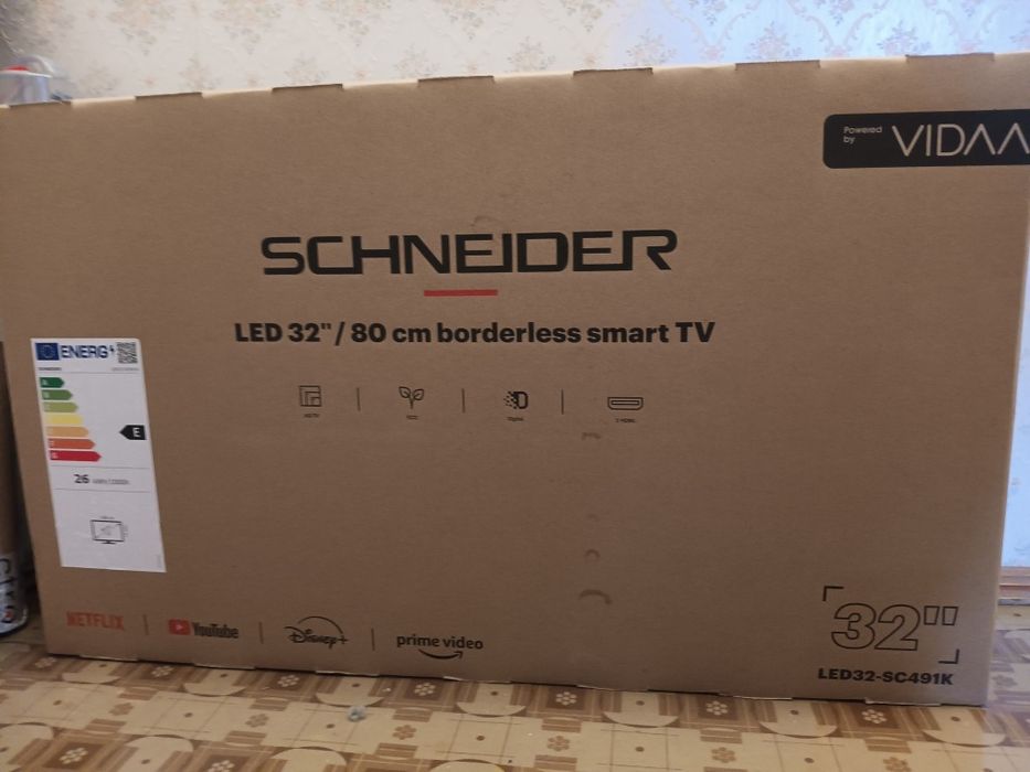 Smart TV Schneider, LED HD, 82 cm, sigilat