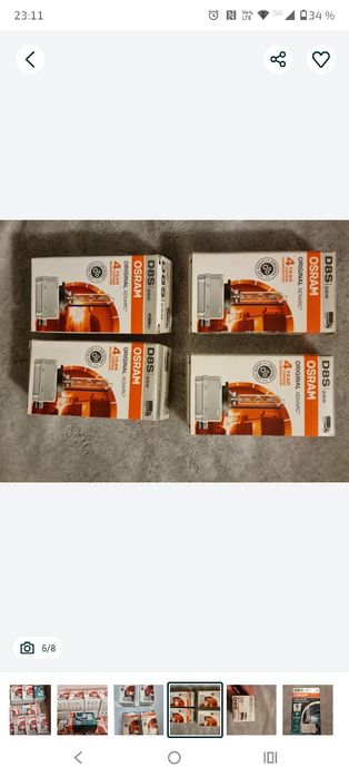 Becuri xenon D8S OSRAM originale