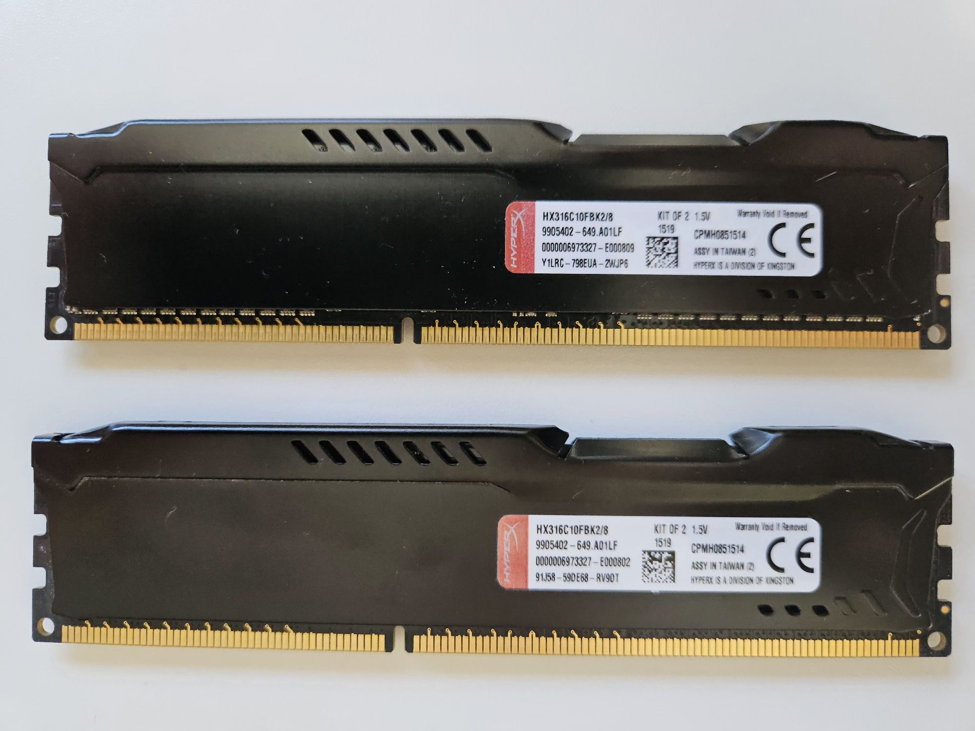 RAM Kingston HyperX 2x4GB DDR3 1600Mhz