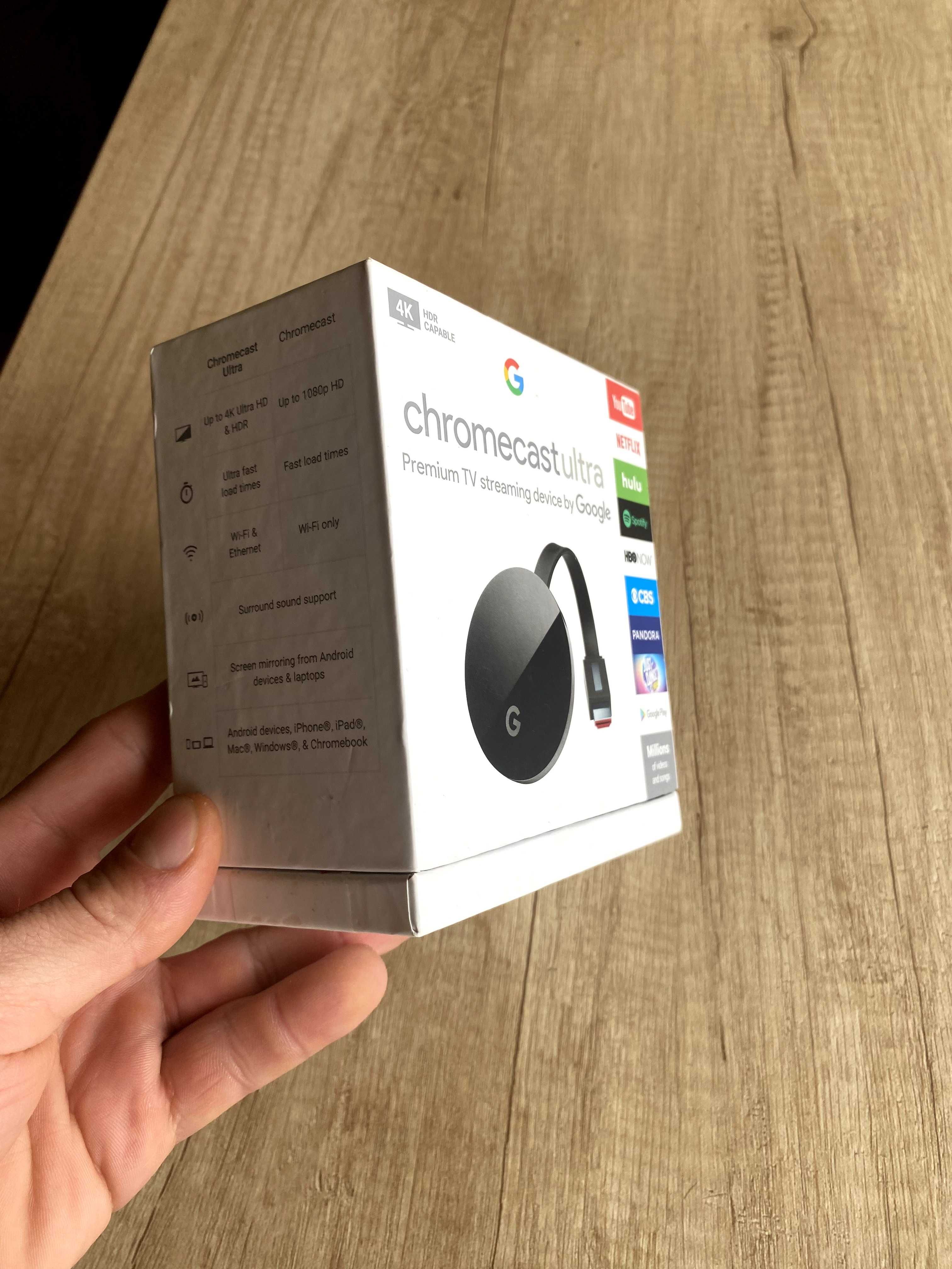 Google Chromecast Ultra, 4k, Negru