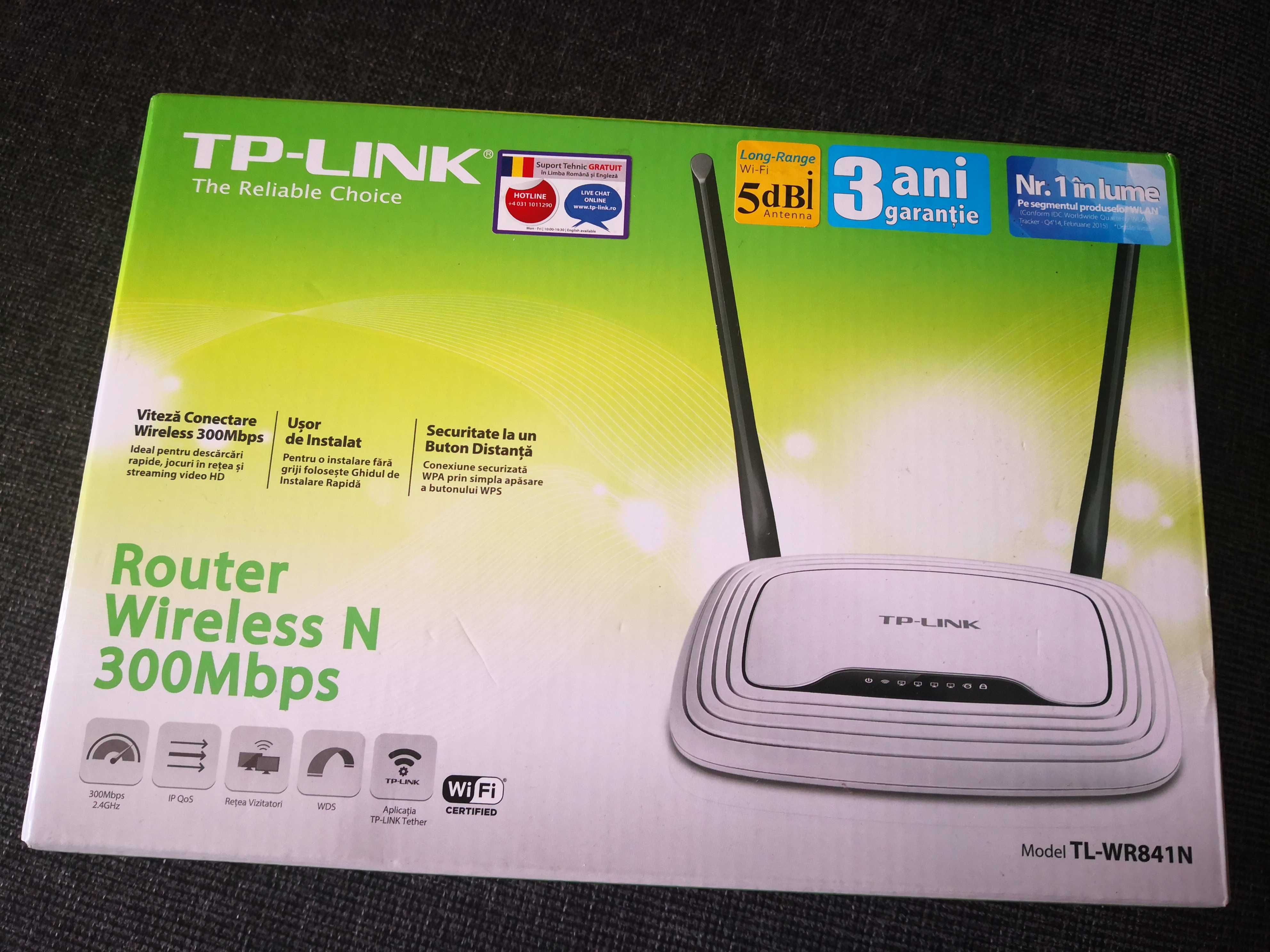 Router WIFI TP Link TL-WR841N, transport gratuit