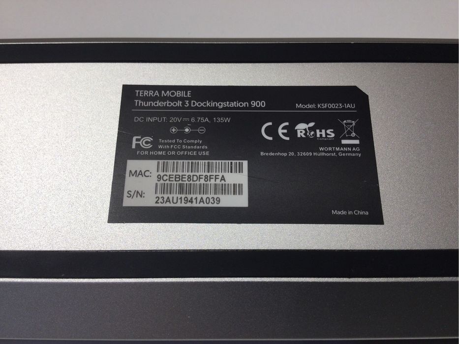 Докстанция Thunderbolt 3 Dockingstation 900