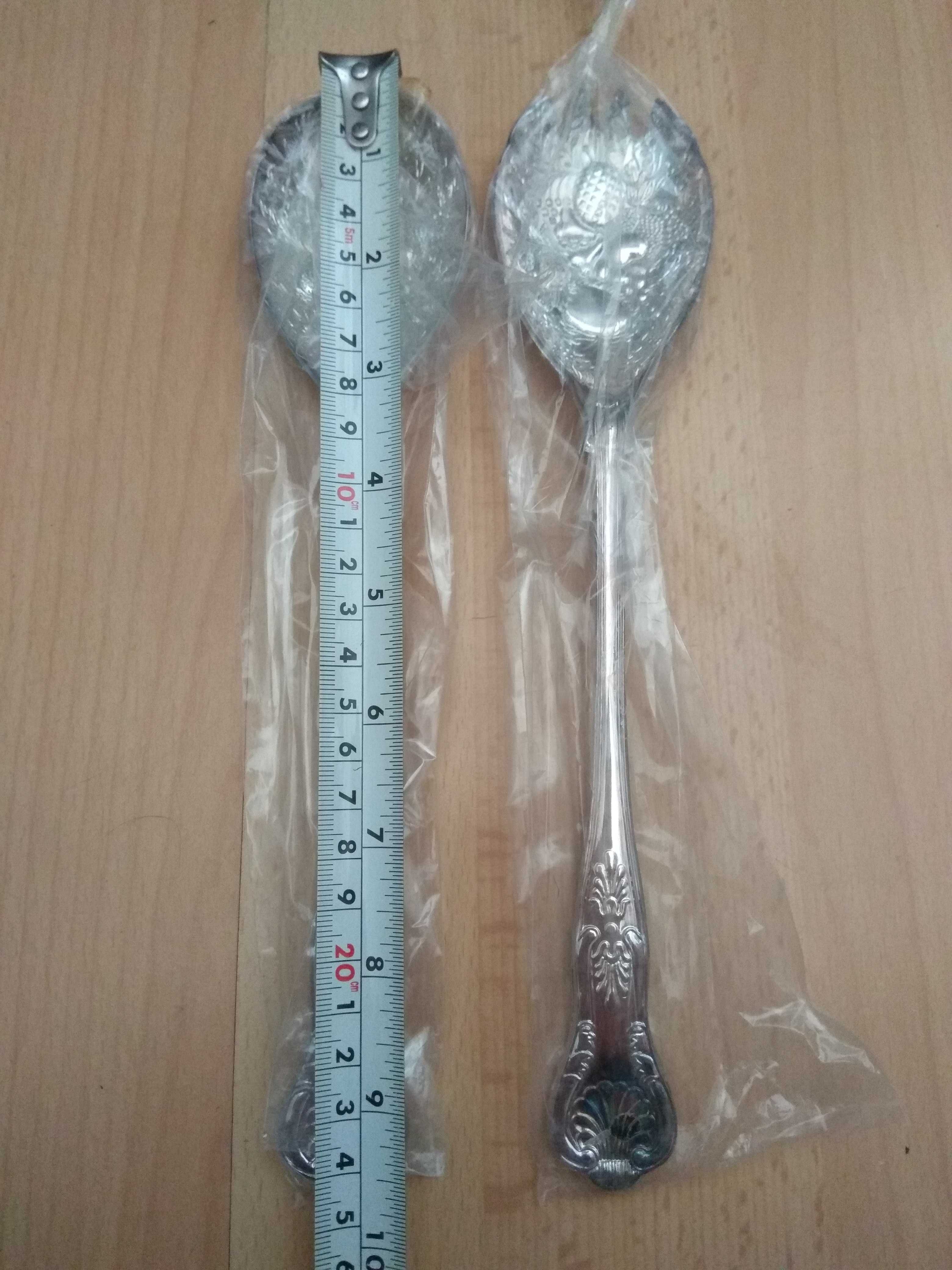 Английски посребрени салатни прибори