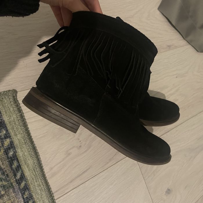 Ghete Mango piele intoarsa