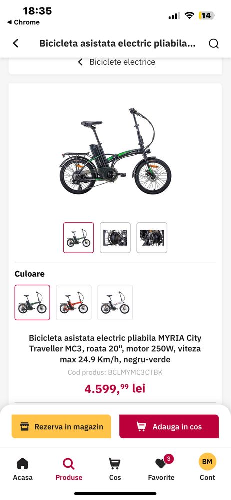 Bicicleta electrica asistata