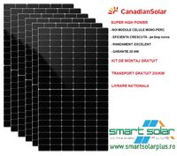 Panouri fotovoltaice Canadian -6 buc+ suport montaj+transport GRATUIT