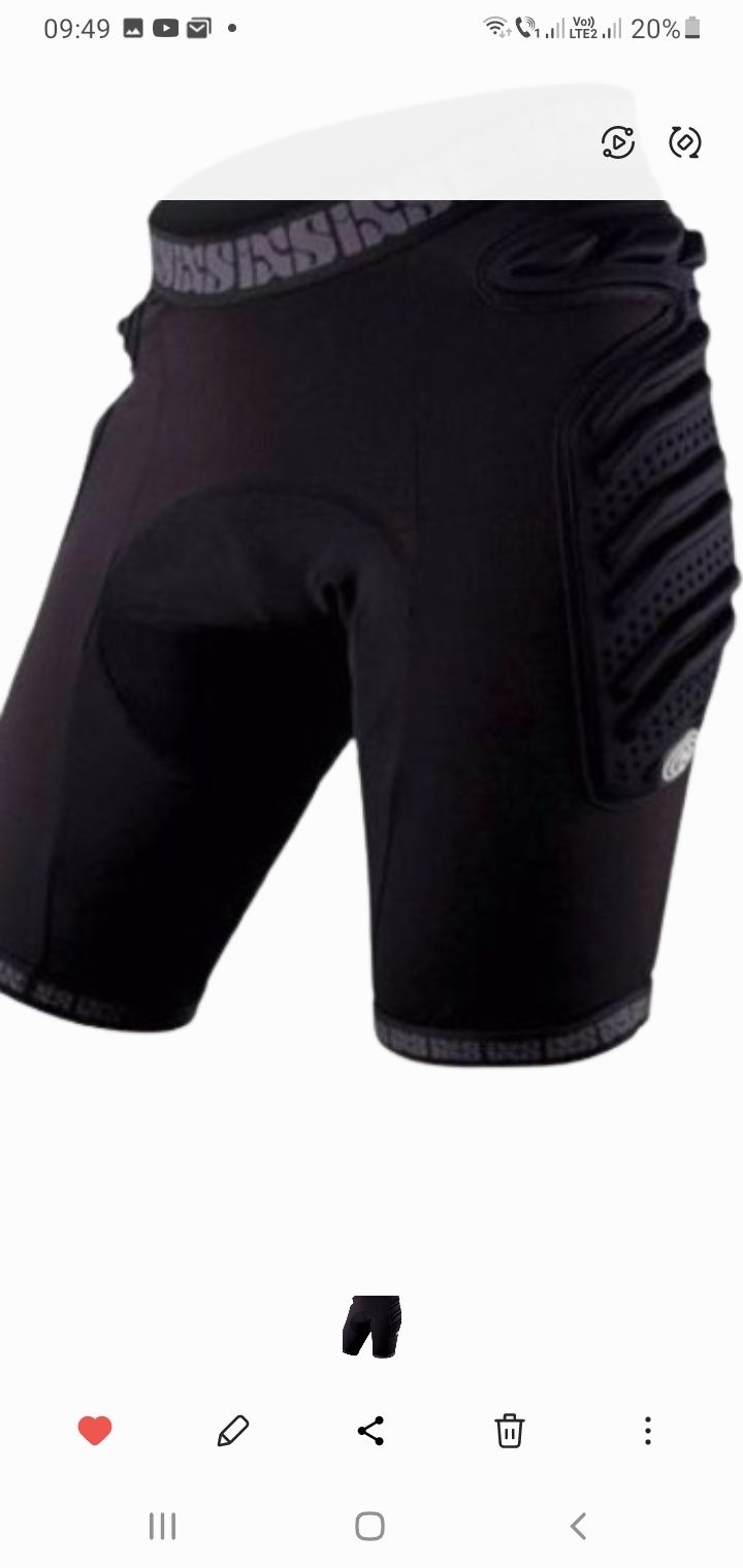 Pantaloni protectie pentru biciclisti,model skid pants evo-L   man