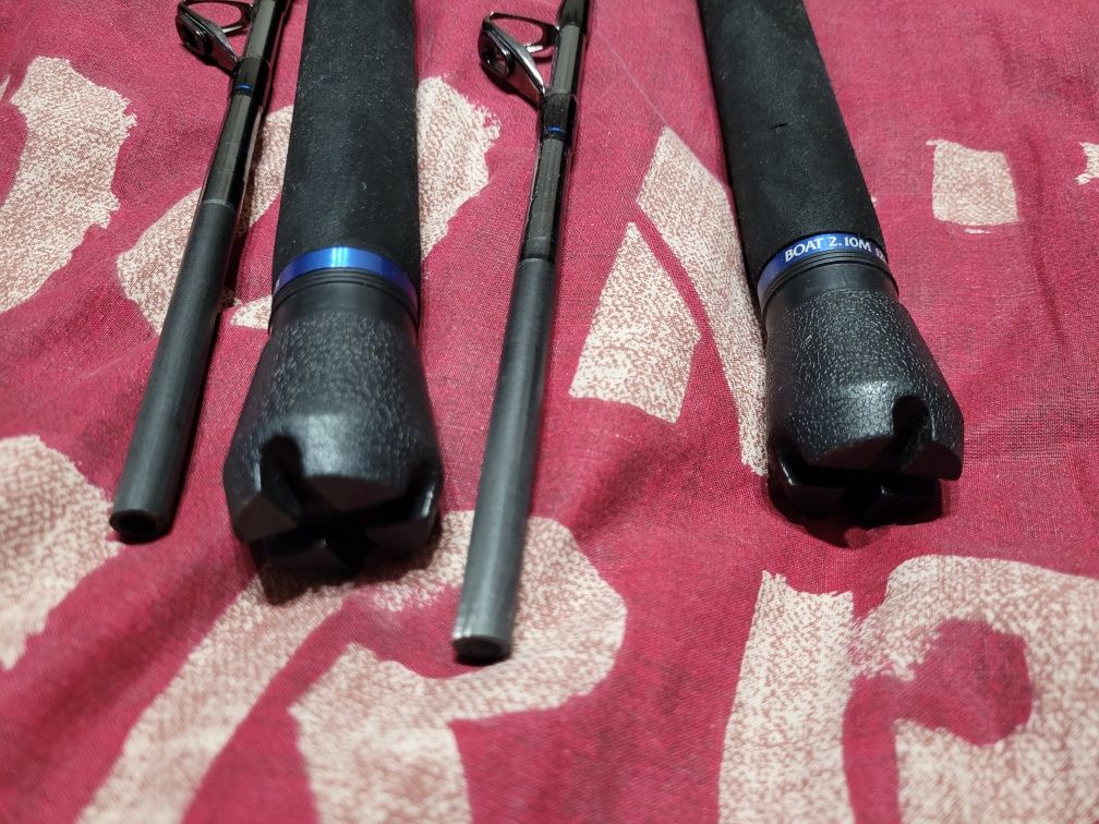 Продавам 2бр въдици DAM и 2бр макари SHIMANO