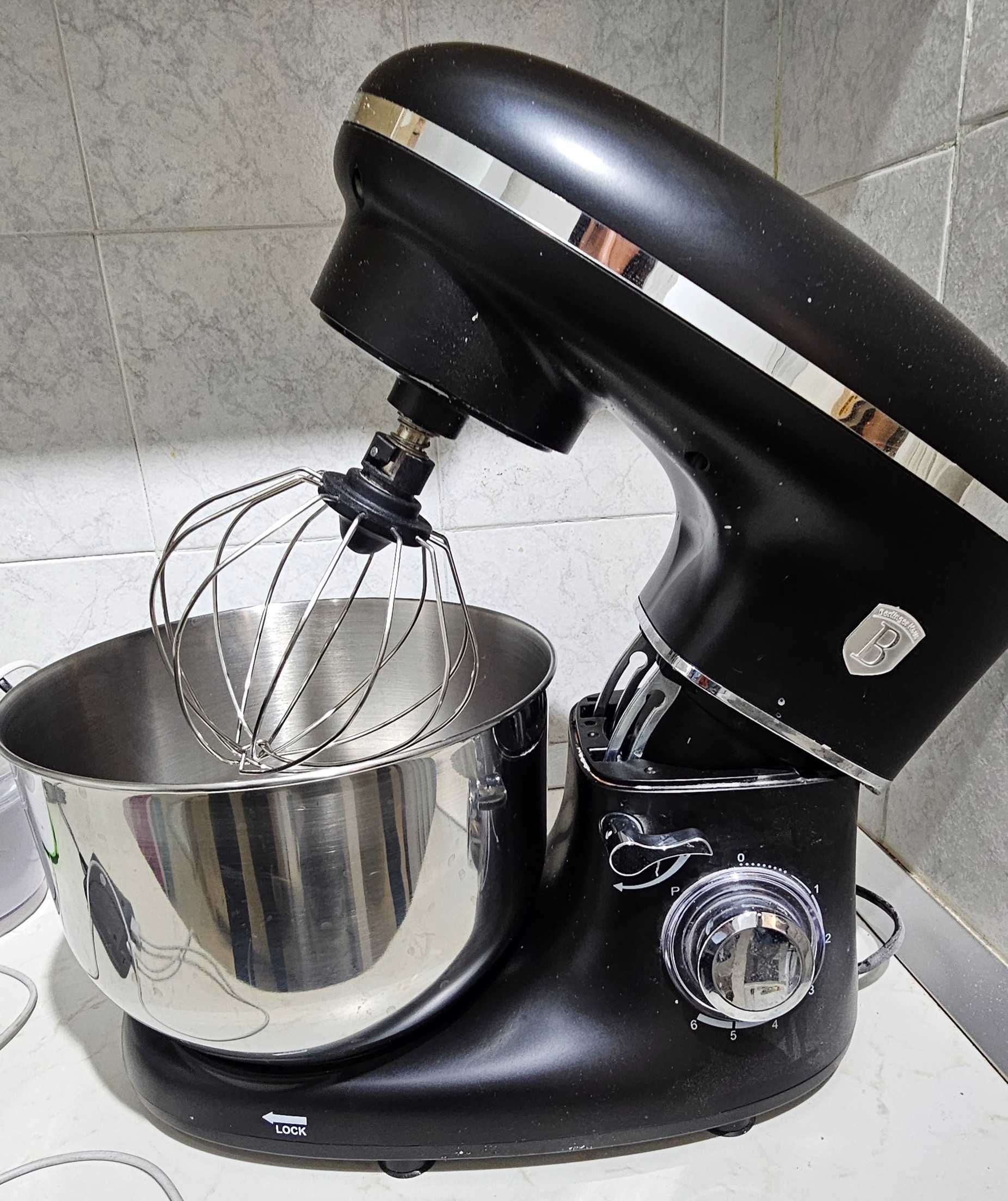Кухненски робот, 1300 W, Matte Black Collection, Berlinger Haus