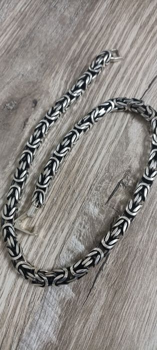 Серебряная Цепь 925 проба, "Византия" плетение