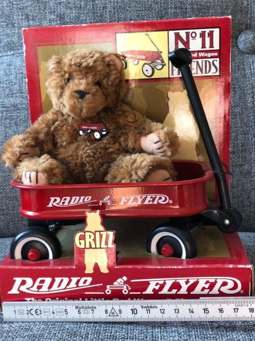 RADIO FLYER Wagon rar 1998 nefolosit jucarie urs ideal cadou copil