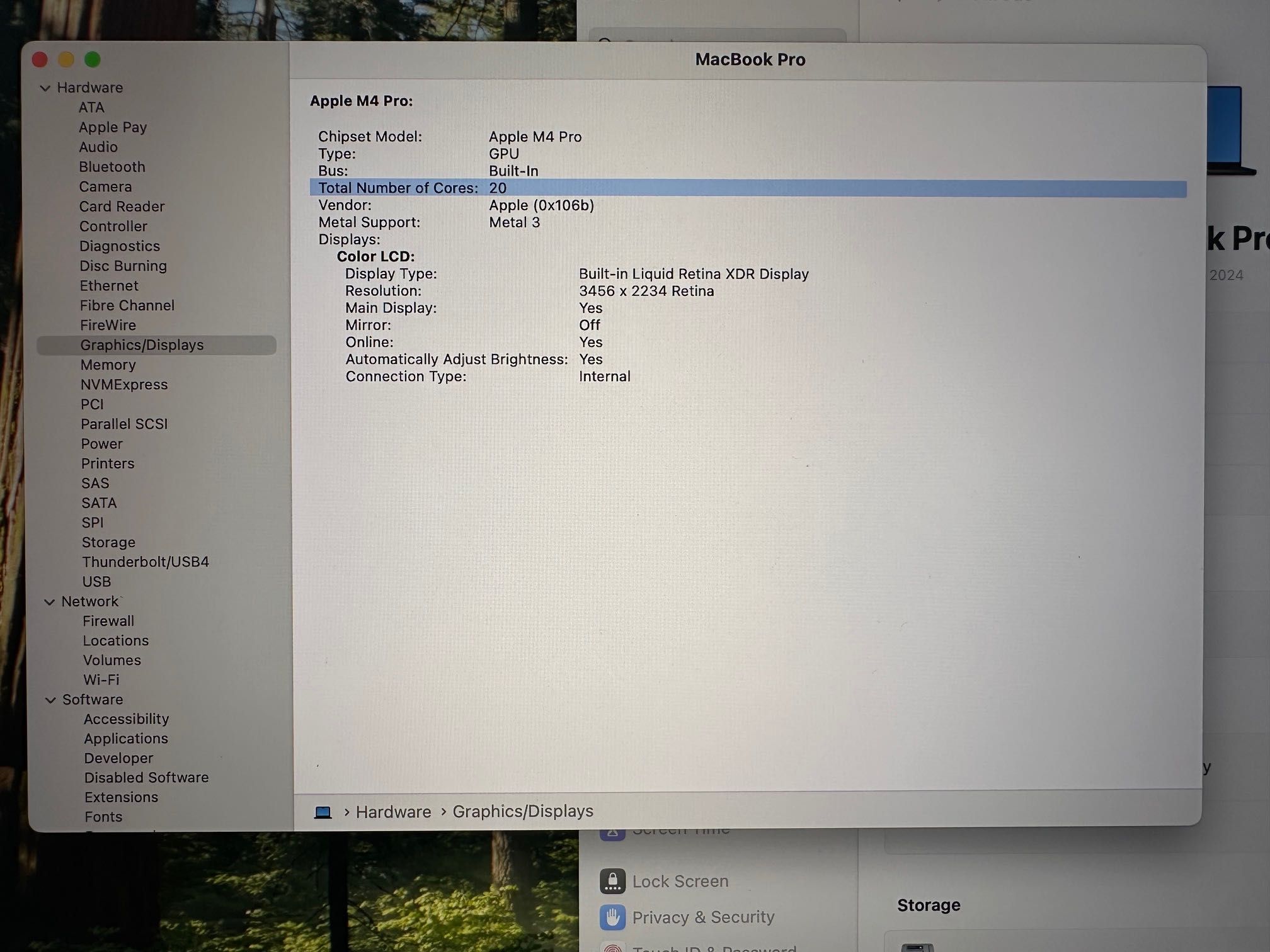 MacBook Pro 16" M4 PRO Chip 14-CPU/20-GPU/48RAM/512GB SSD