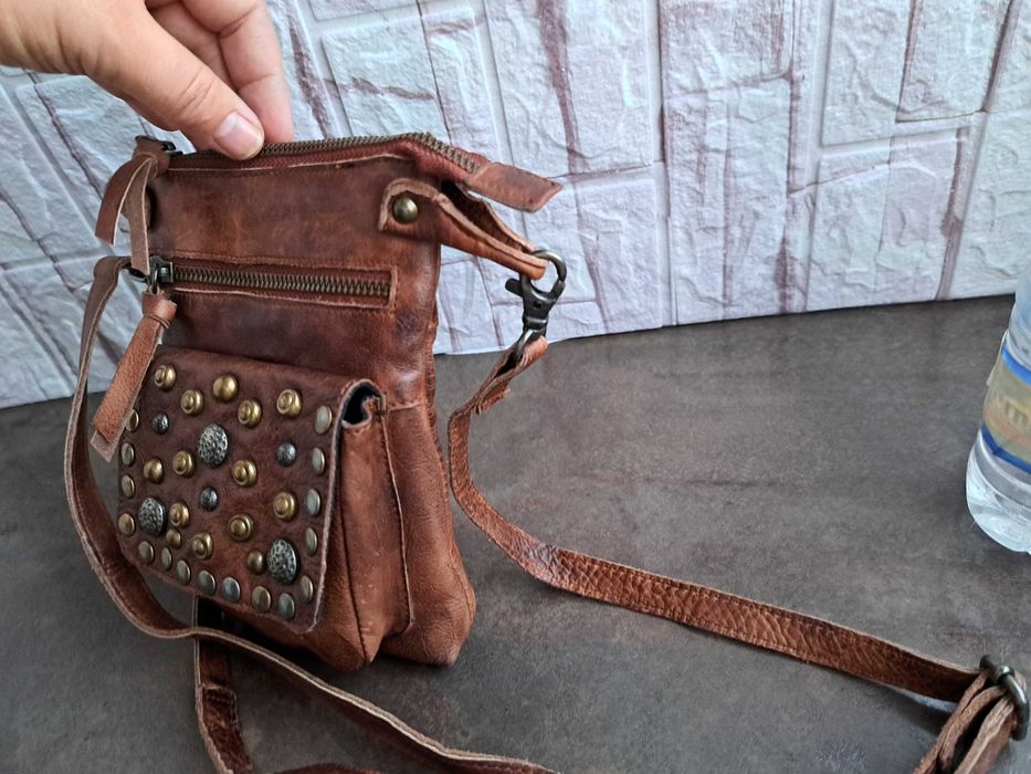 дамска чанта,малка кожена чантичка,протмоне-естествена кожа