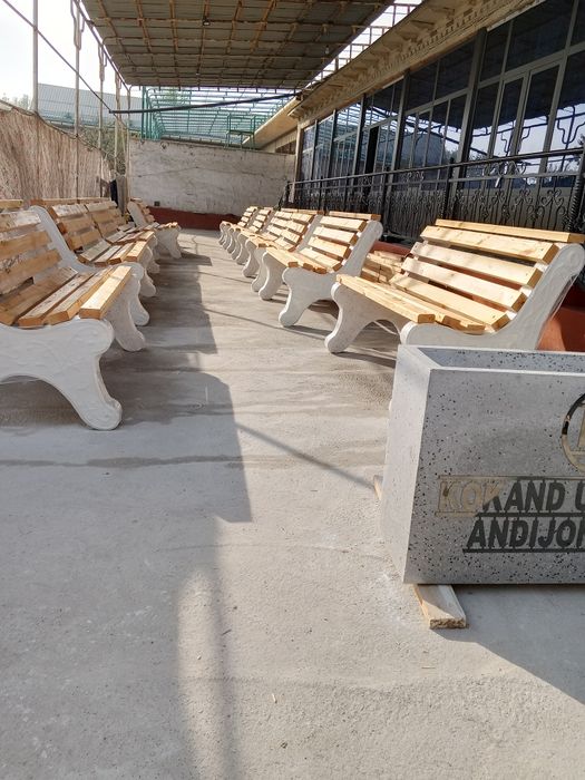 Бетоны скамейка урна вазон кашпо