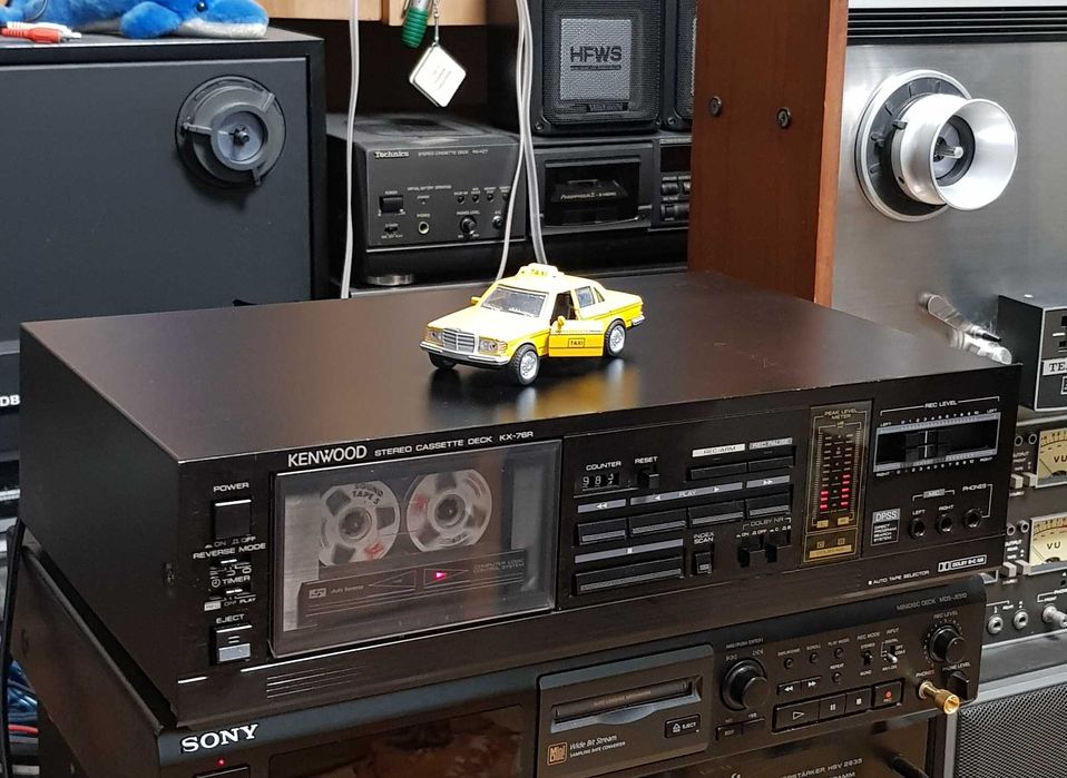 Casetofon Deck Stereo Vintage KENWOOD KX76R BLACK (made in Japan)