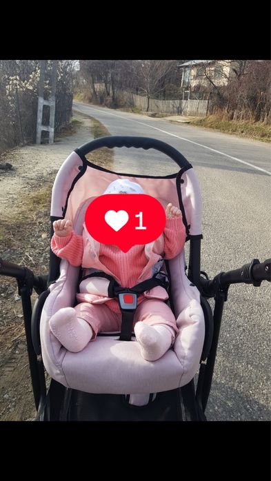 Carucior Krausman roz 3 in 1