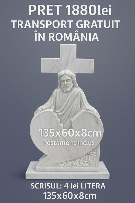 Monumente funerare, Transport gratuit oriunde in Romania