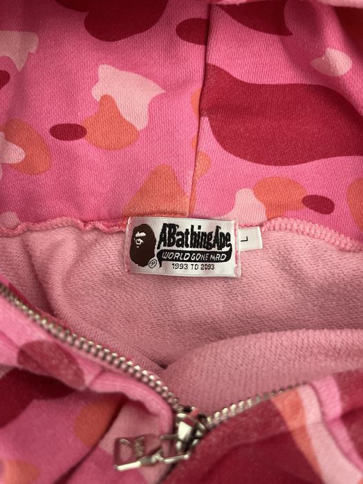 A bathing ape pink hodie