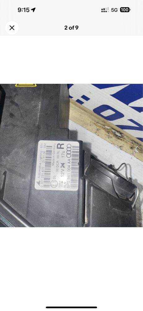 Комплект фарове биксенон Audi A3 8p А3 8п bixenon xenon