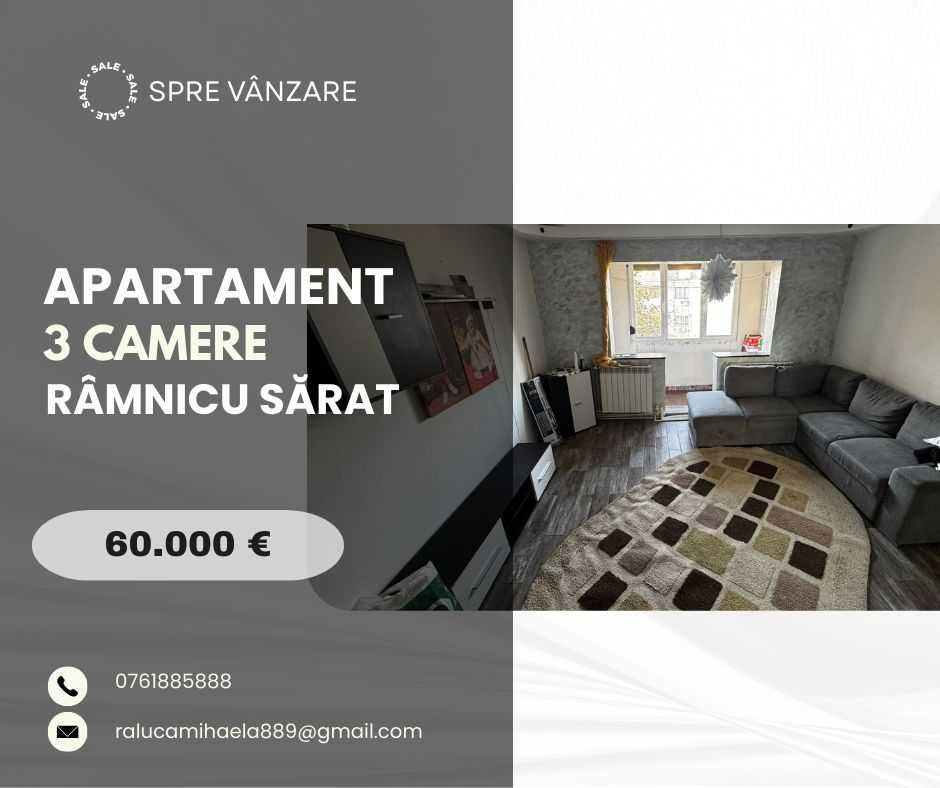Apartament 3 camere Ramnicu Sarat