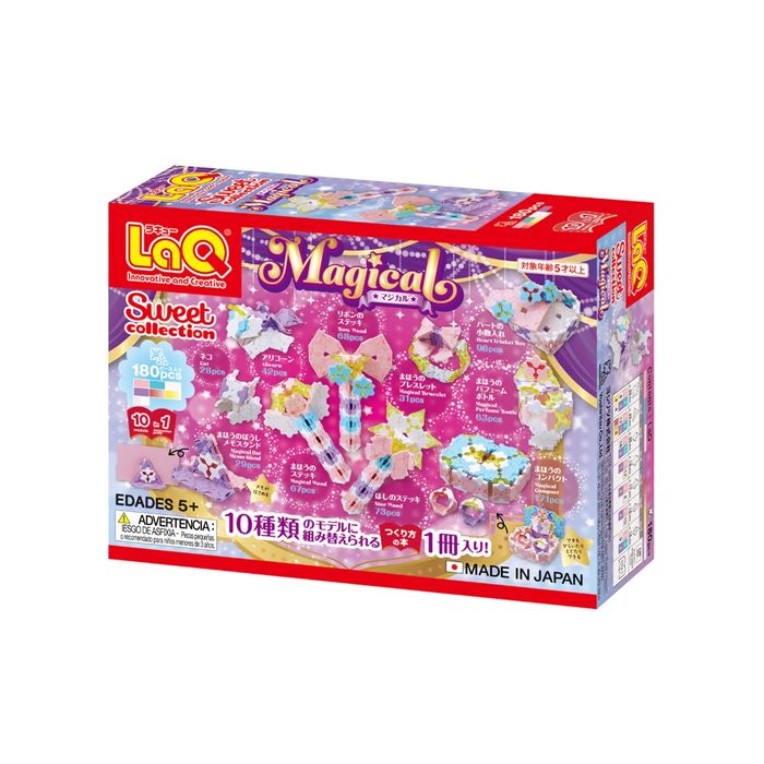 Японски Детски конструктор LaQ Sweet Collection MAGICAL, 180 части