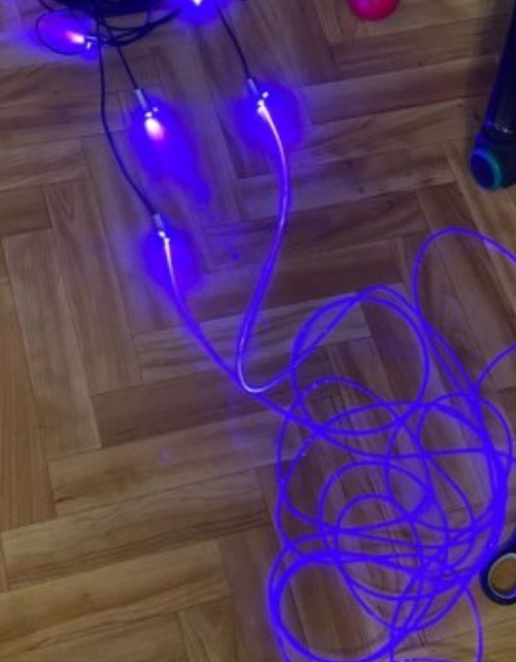 LED светление за кола, светлини за интериор, iOS и Android, 12V, RGB