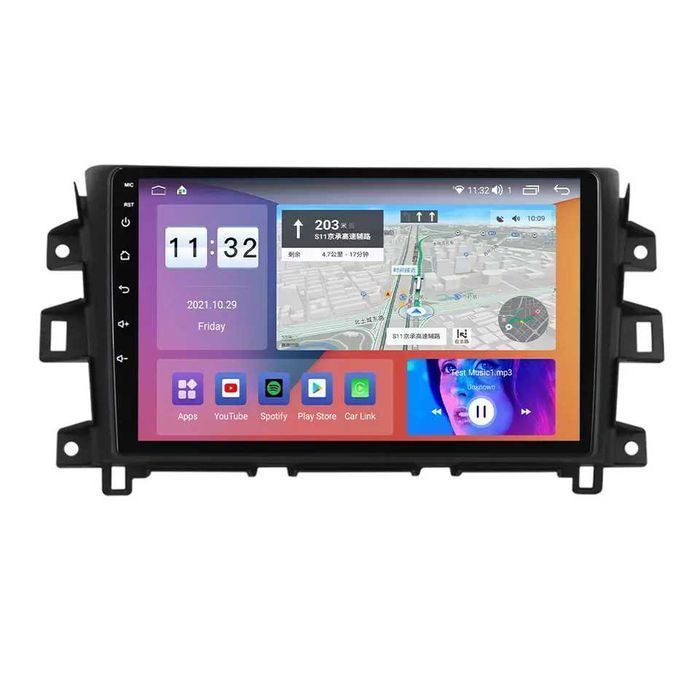 Navigatie Android 14 Nissan Navara NP300 1/8 Gb Waze CarPlay CAMERA