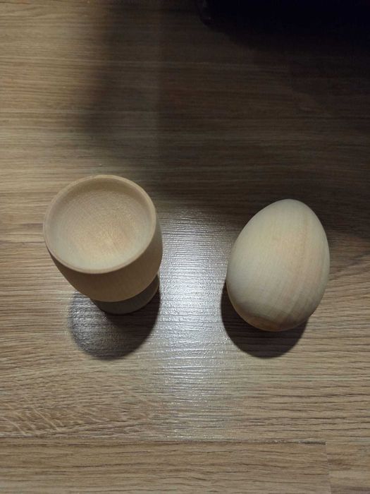 Oua din lemn cu suport - Waldorf, Montessori