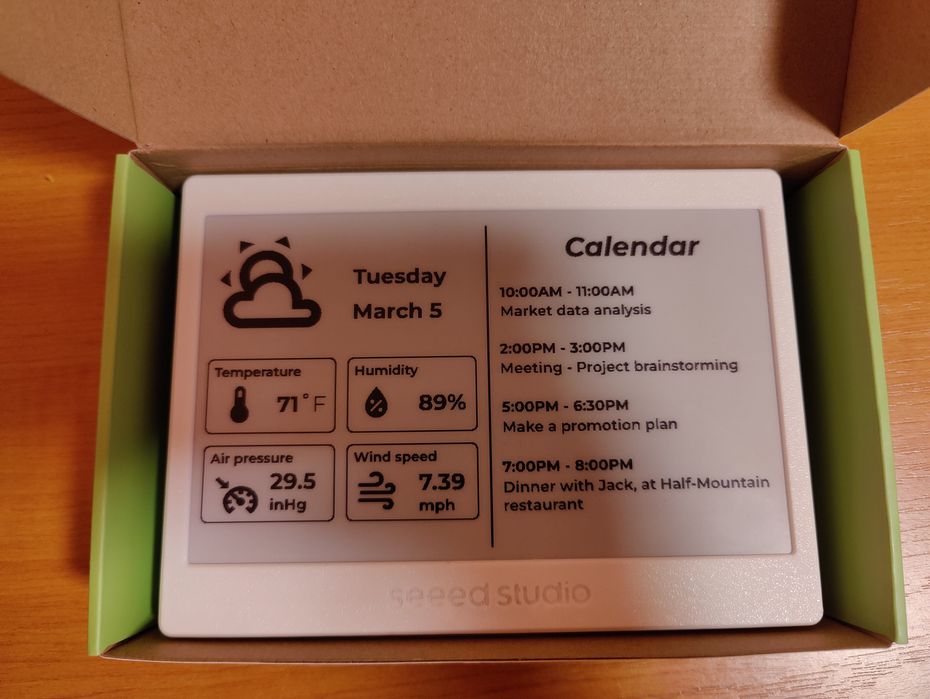 Homeassistant XIAO 7.5" ePaper Panel