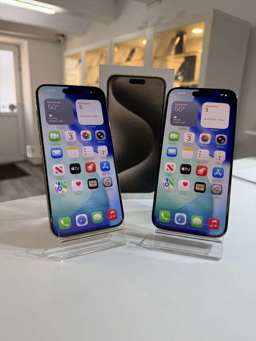  iPhone 15 PRO MAX 256 GB , 95% si 100% ! Garantie 12 luni + cadou