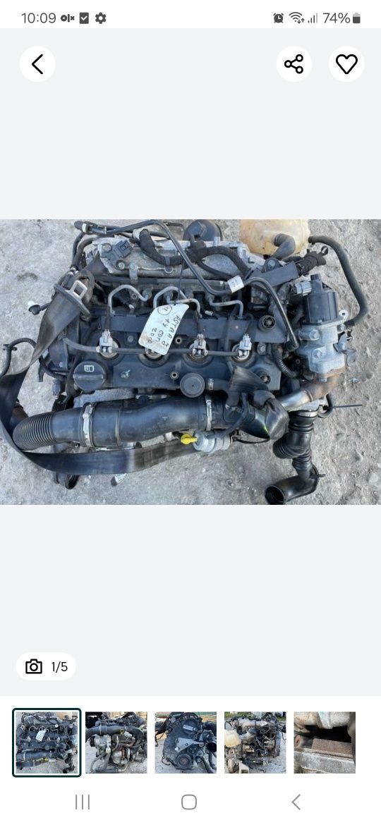 Motor opel astra j 1.7 cdti DTR e5  turbina injectoare cutie 6 trepte