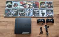 PlayStation 3 Slim 320GB + 2 manete + 15 jocuri