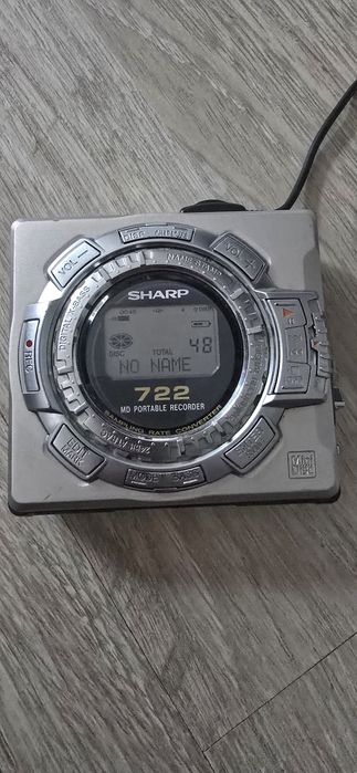 Sharp walkman MiniDisc Recorder Made in Japan + Telecomandă LCD