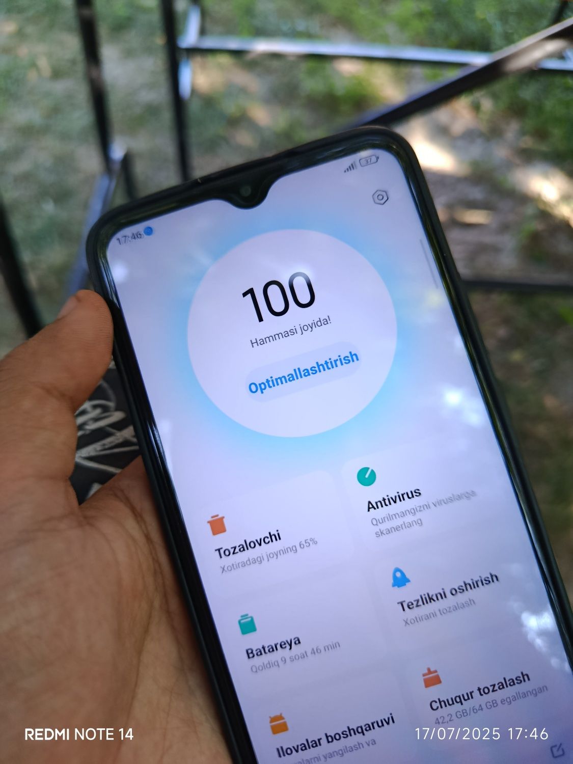 Xiaomi Redmi Note 9S Holati ideal