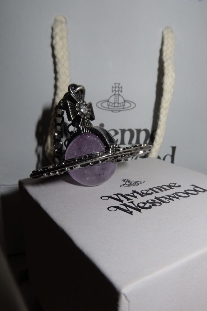 Vivienne Westwood Purple Orb necklace