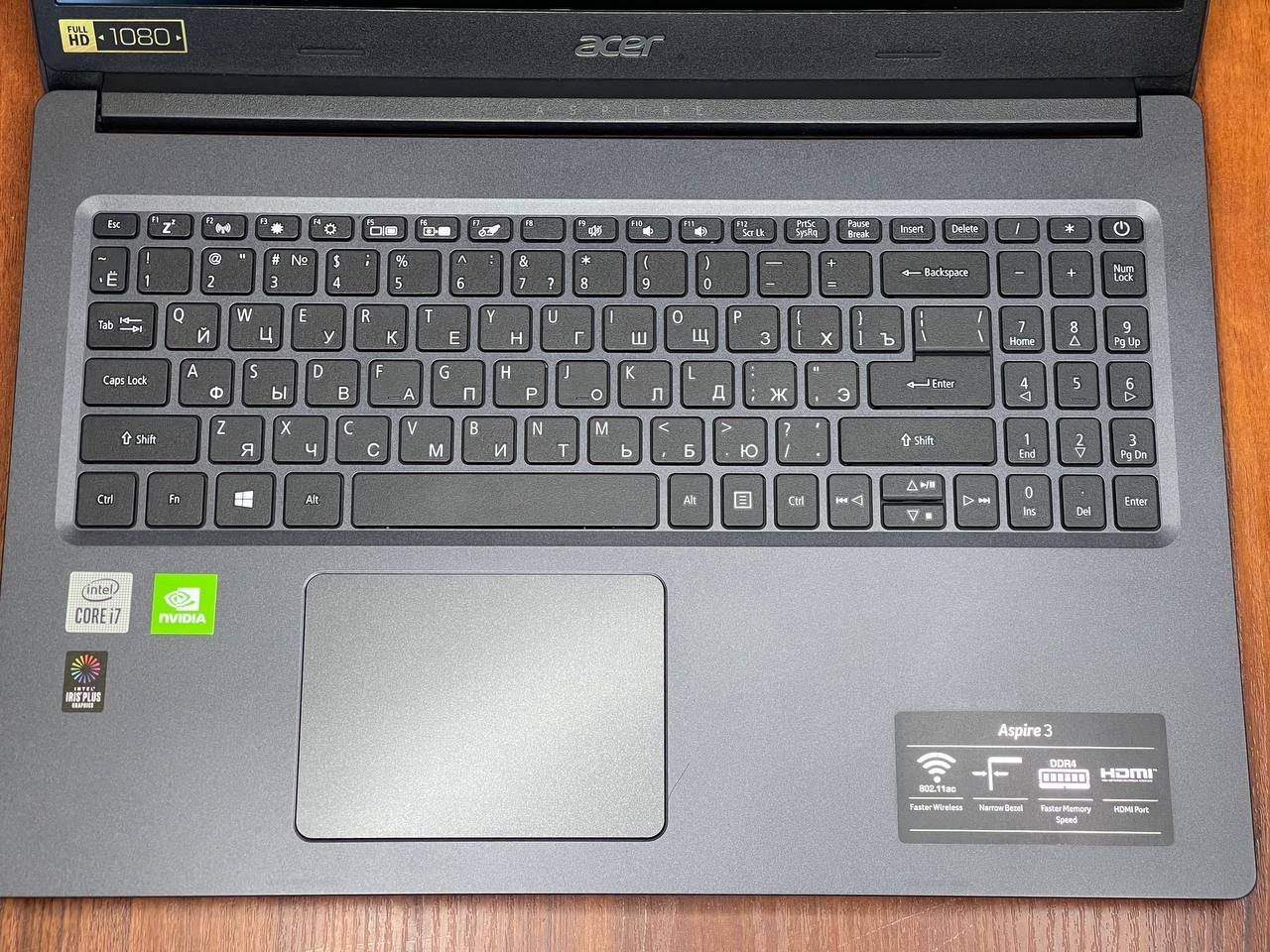 Мощный Ультратонкий ноутбук Acer Aspire, intel Core i7, Nvidia Geforce
