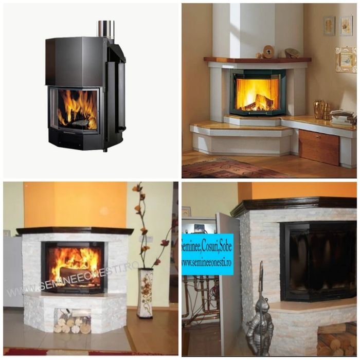 Termosemineu pt 120 mp / Focar semineu tip  centrala