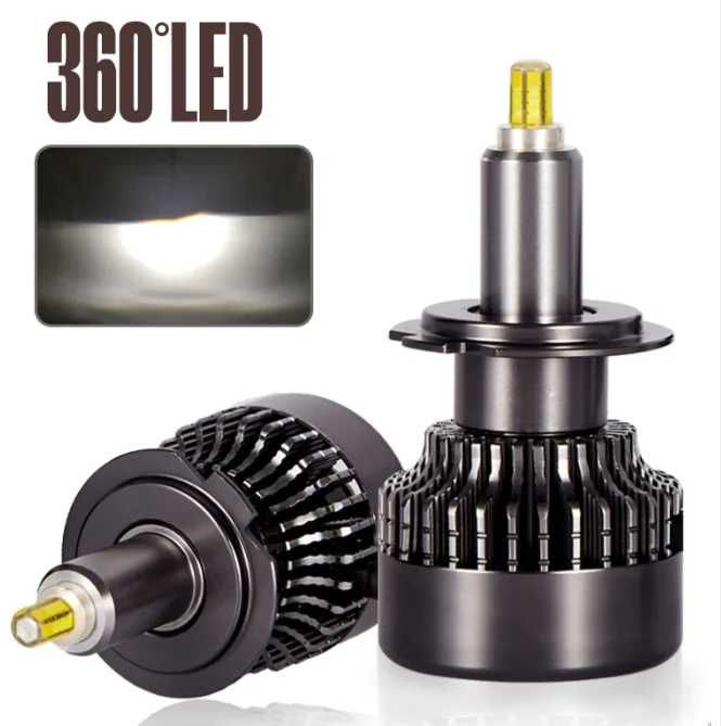 Лед крушки за фарове – Turbo Led H4 Canbus 360° ВИСОК клас CANBUS,/80W