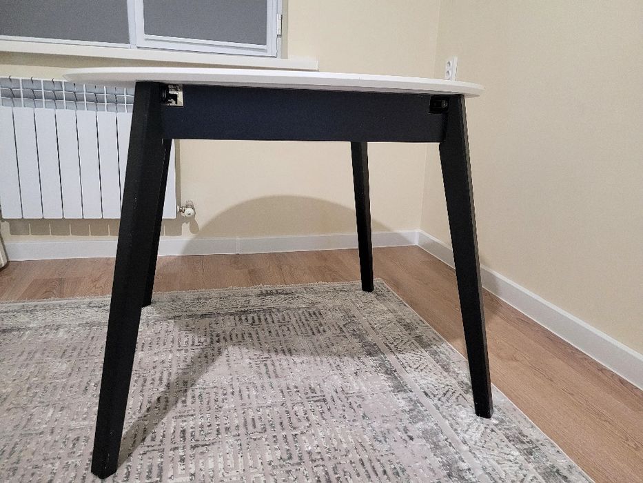 Стол трансформер 130×100 см (100×100 см)