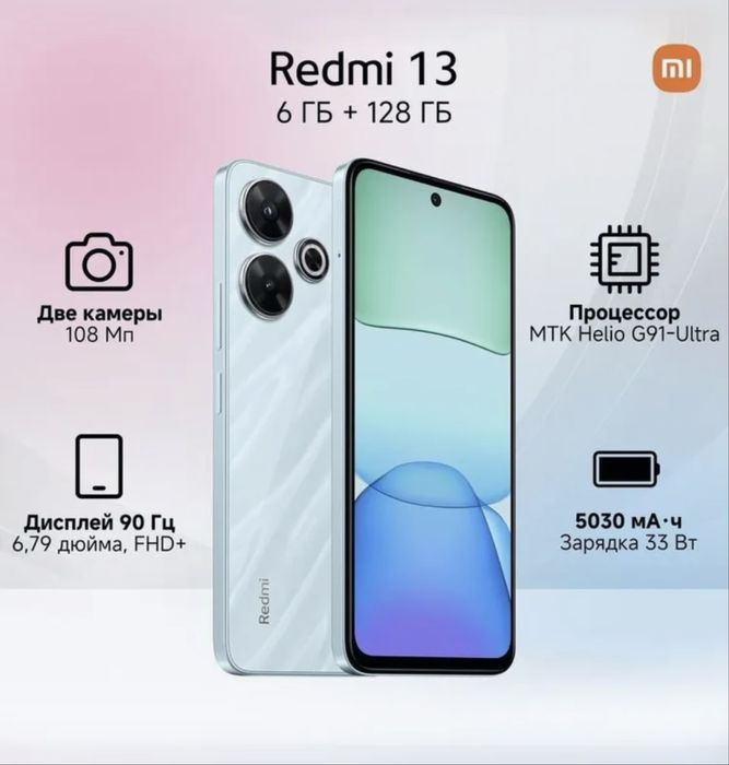 Новый телефон Redmi 13