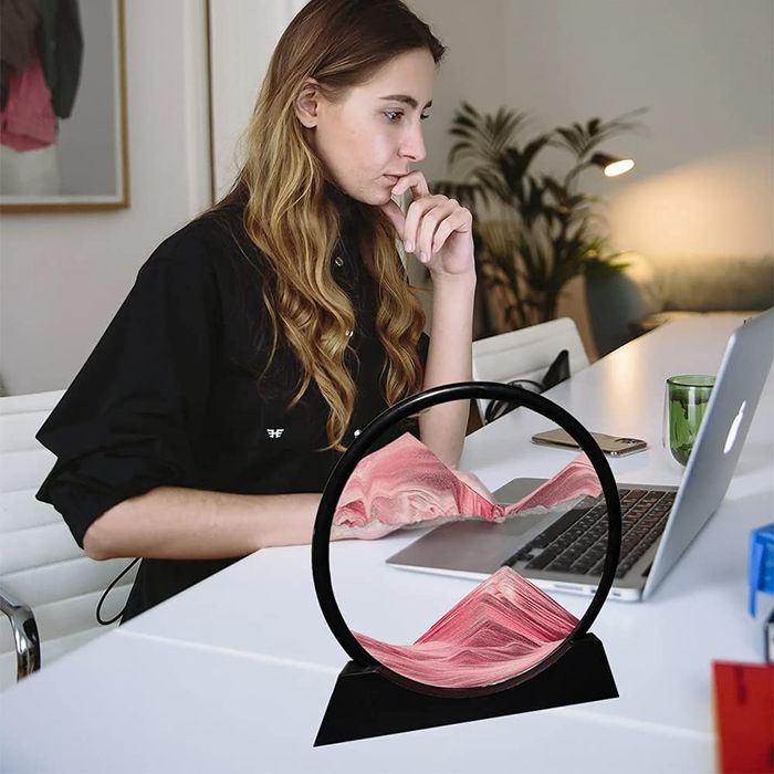 Quick pictura cu nisip pentru clepsidra