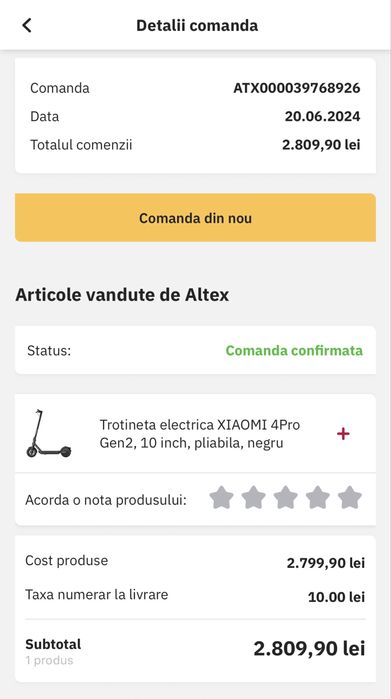 Trotineta electrica XIAOMI 4Pro Gen2, 10 inch. Nou!
