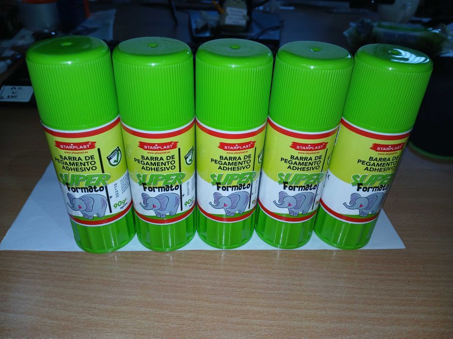 Set 5 lipici pentru copii Starplast XXL 90g, pentru scoala/hobby