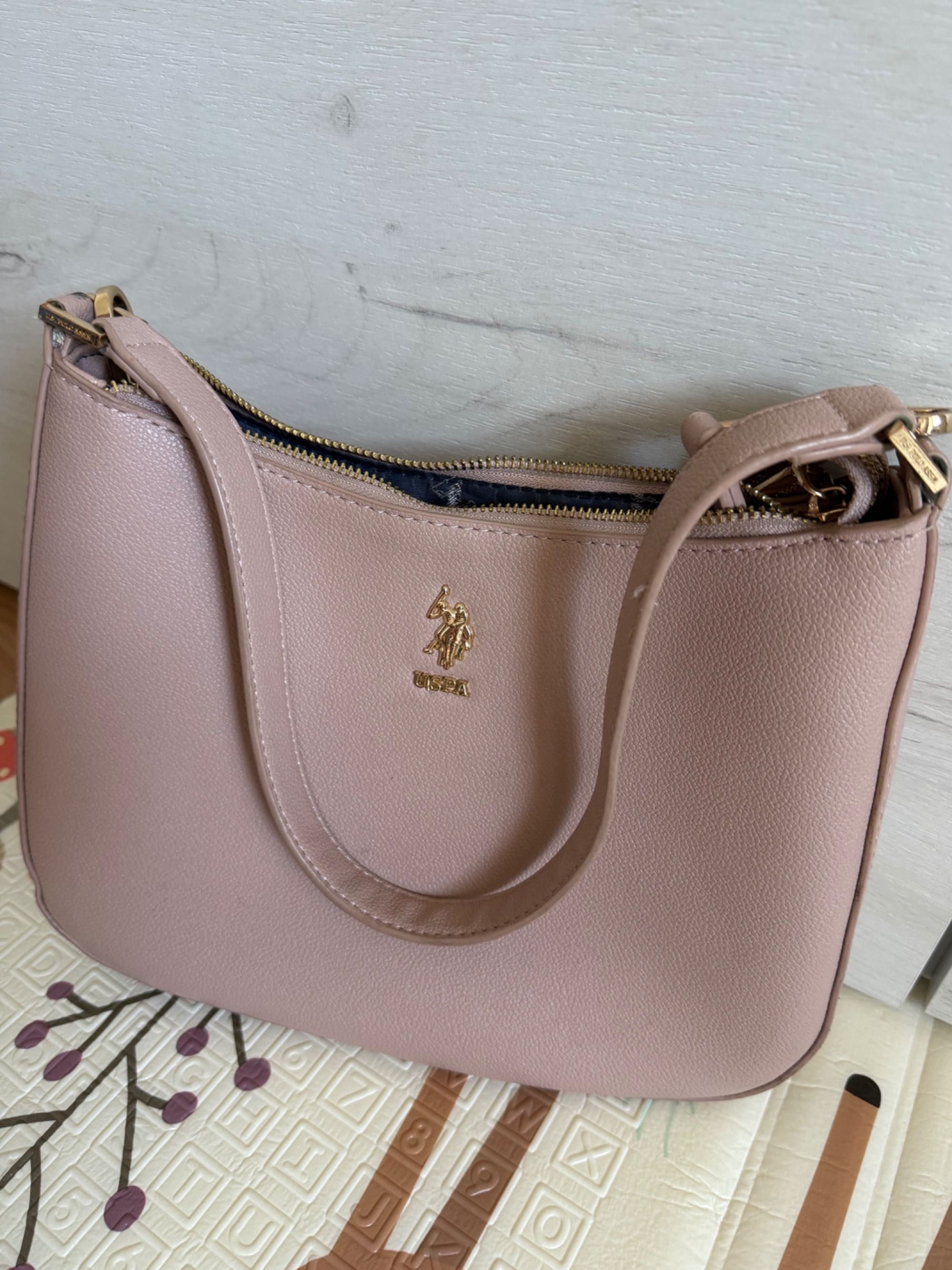 Розова чанта us polo assn