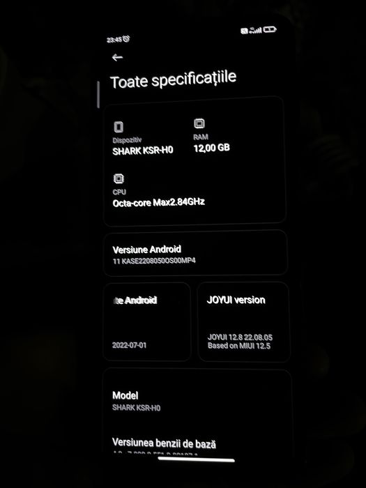 black shark 4 pro spart pe spate