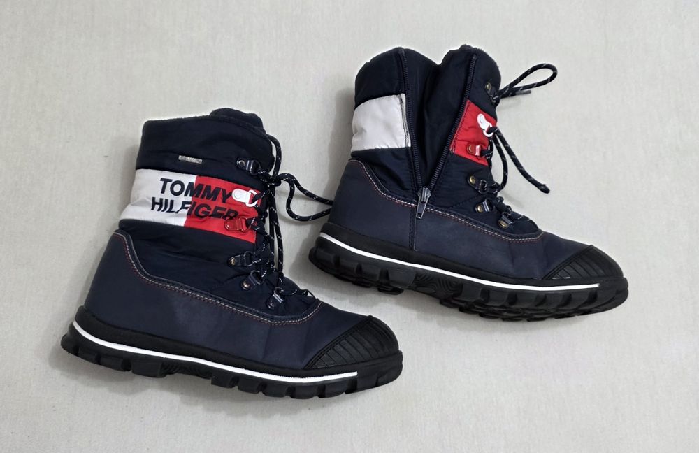 Ghete de zăpadă TOMMY HILFIGER, cizme de iarnă Waterproof, Nr. 38 EU