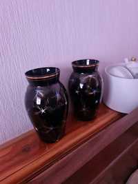 Богемия вазы коболтовый стекло 1970 годы
